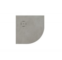 SanSwiss CALCE W31R sprchová vanička, čtvrtkruhová 800 x 800 mm, litý mramor,  bílá   W31R5508009